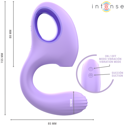 SUGADOR E VIBRADOR BRAXTER - INTENSE