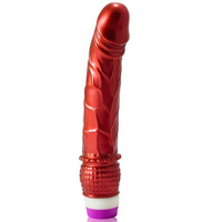 VIBRADOR REALISTA VERMELHO - BAILE 23CM