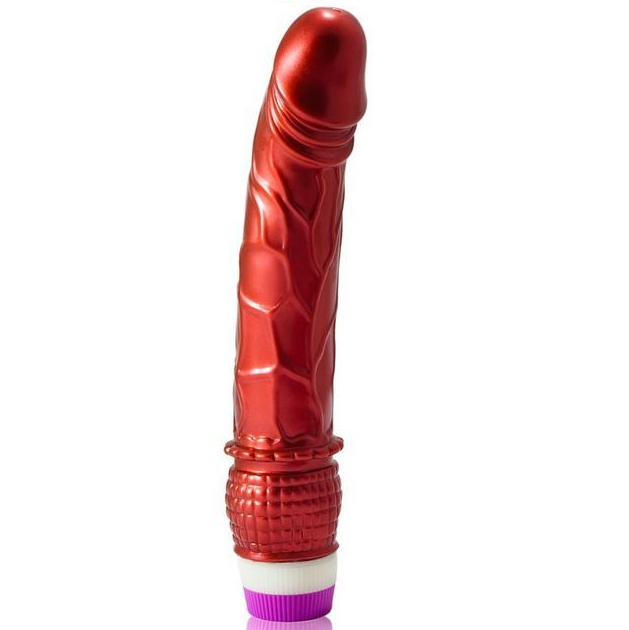 VIBRADOR REALISTA VERMELHO - BAILE 23CM
