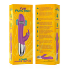 VIBRADOR COELHO COMBI DOUBLE TAPPING - FUN FUNCTION 21CM