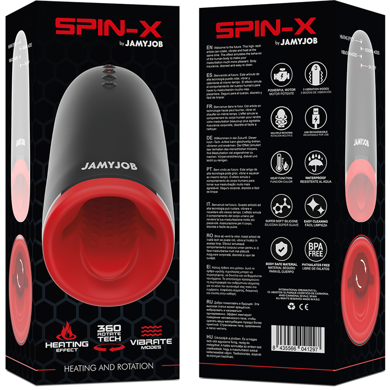 MASTURBADOR SPIN-X EFEITO QUENTE - JAMYJOB