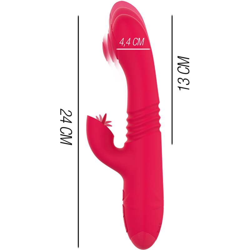 VIBRADOR COELHO DUA MULTIFUNCTION - INTENSE 24CM