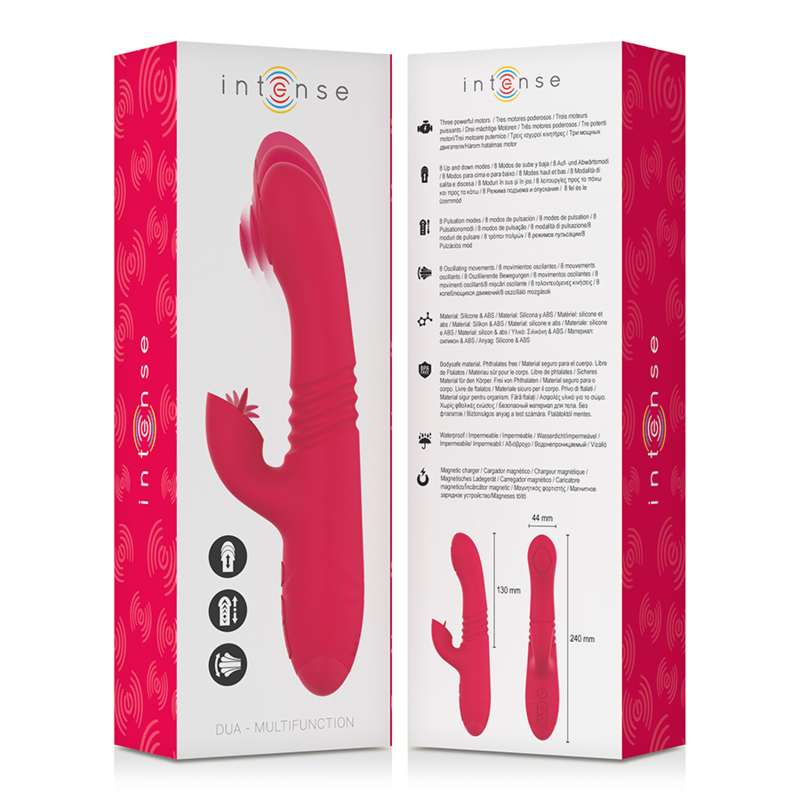 VIBRADOR COELHO DUA MULTIFUNCTION - INTENSE 24CM