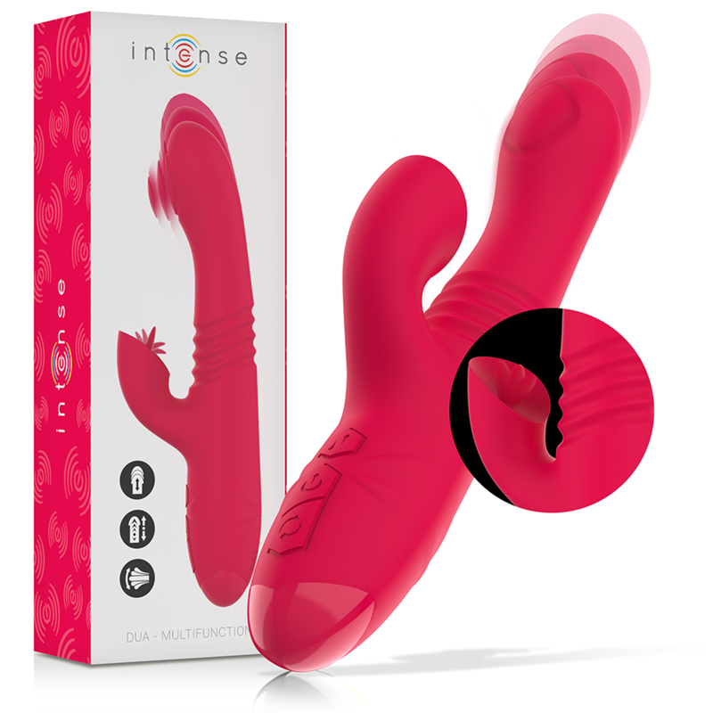 VIBRADOR COELHO DUA MULTIFUNCTION - INTENSE 24CM