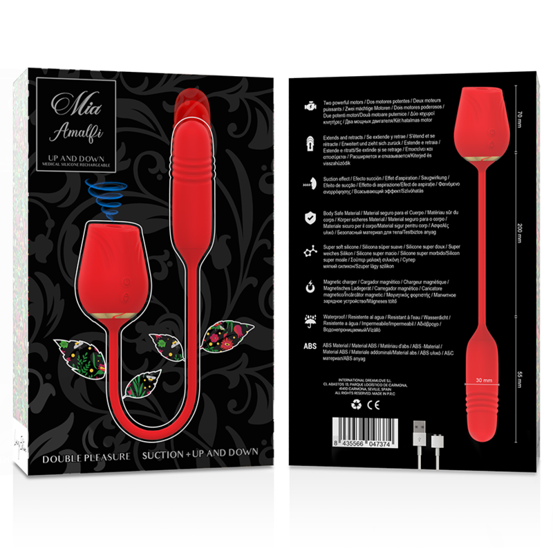 MASSAJADOR VIBRAÇÃO E SUCÇÃO DOUBLE PLEASURE - MIA