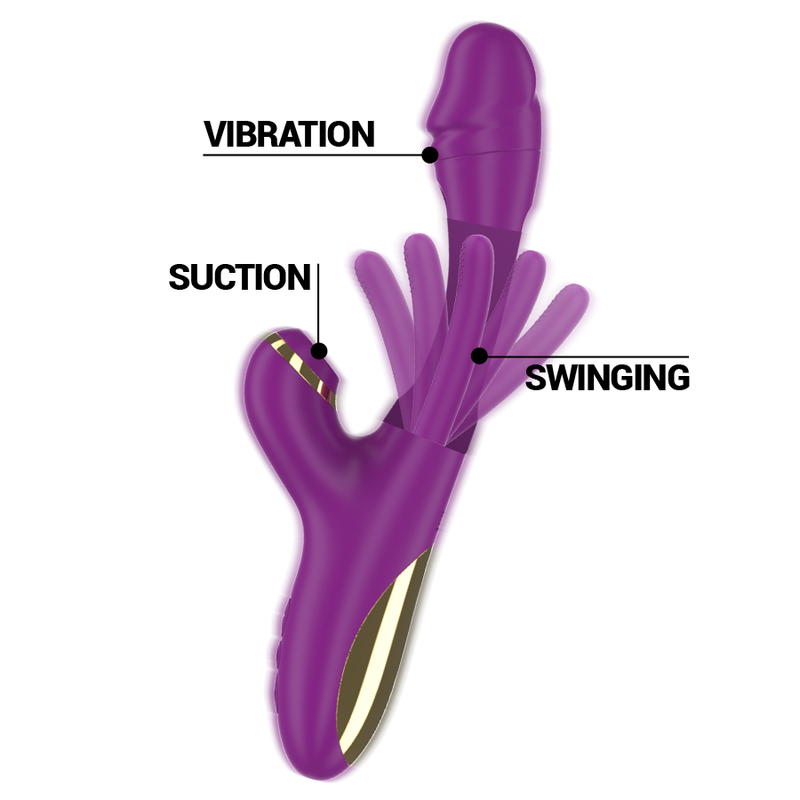 VIBRADOR MULTIFUNÇÕES ATENEO - INTENSE 25CM