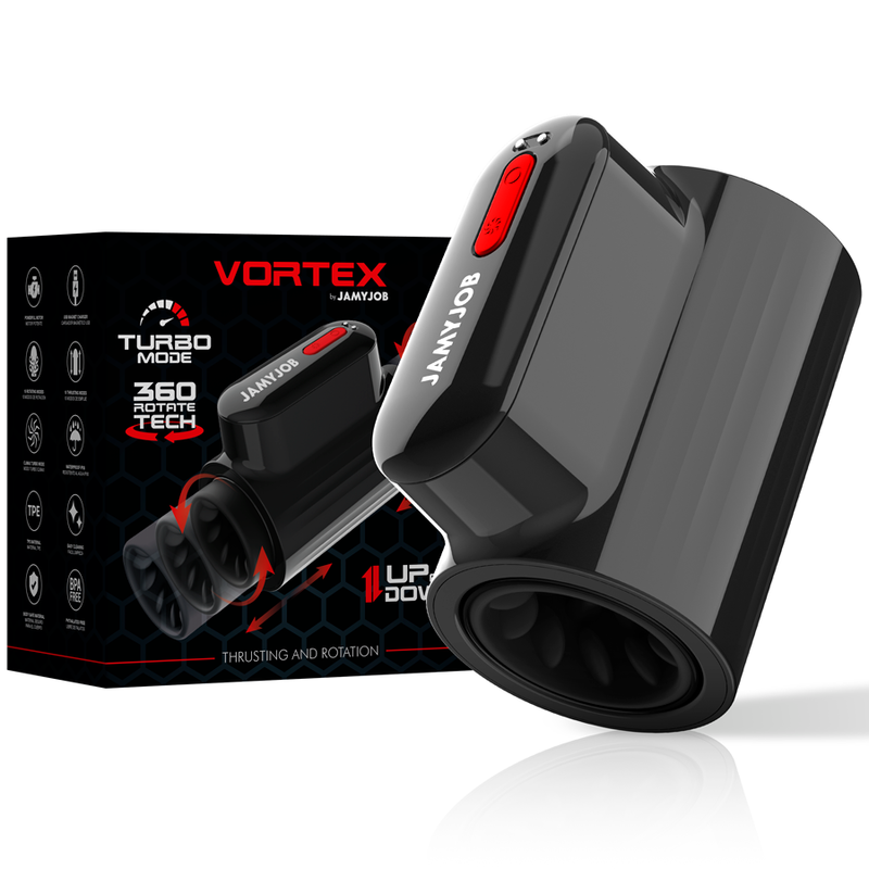 MASTURBADOR VORTEX THRUSTING E 360 ROTATE TECH TURBO MODE - JAMYJOB