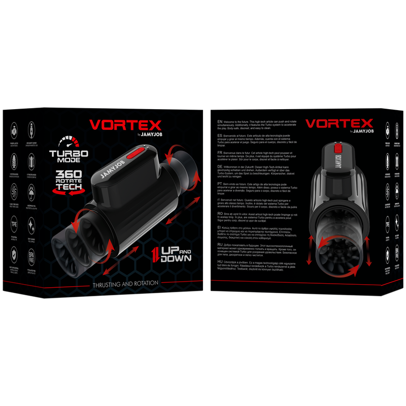 MASTURBADOR VORTEX THRUSTING E 360 ROTATE TECH TURBO MODE - JAMYJOB