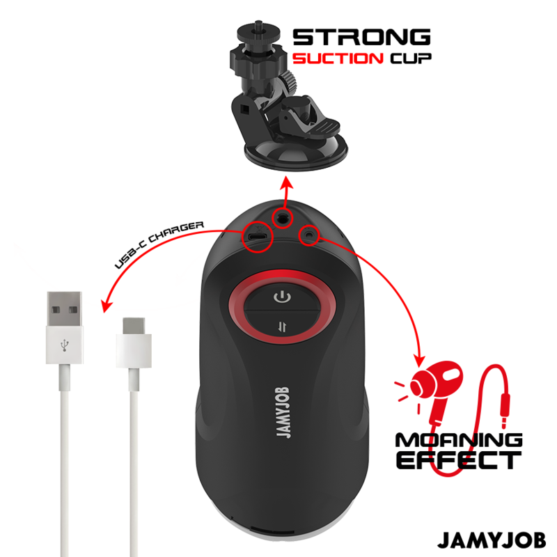 MASTURBADOR AUTOMÁTICO 5 MODOS DE SUCÇÃO - JAMYJOB