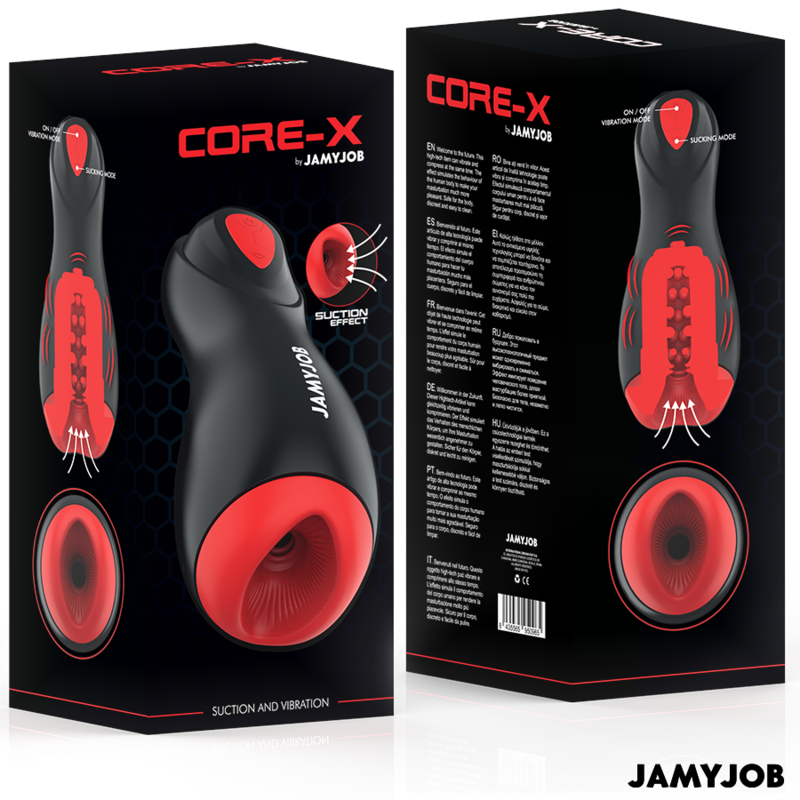 MASTURBADOR AUTOMÁTICO CORE-X 5 MODOS DE SUCÇÃO E VIBRAÇÃO - JAMYJOB