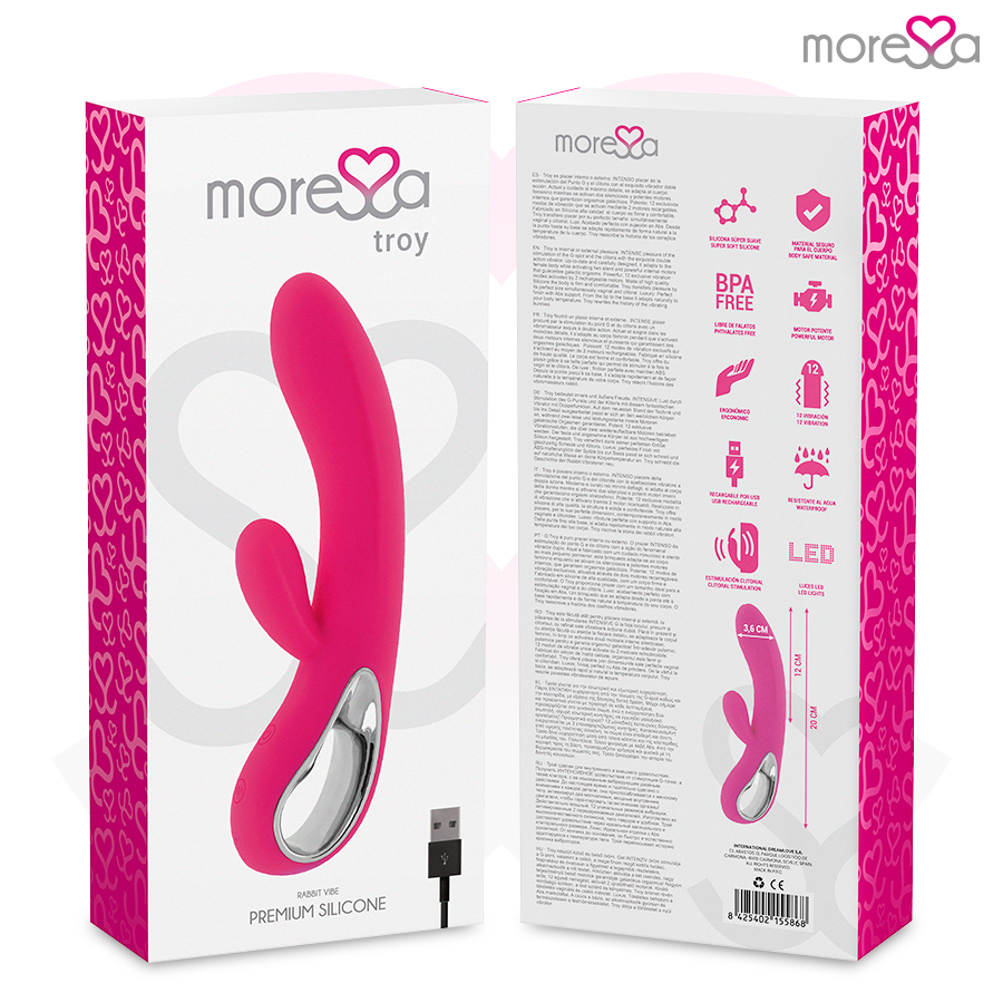 VIBRADOR COELHO TRÓIA - MORESSA 20CM