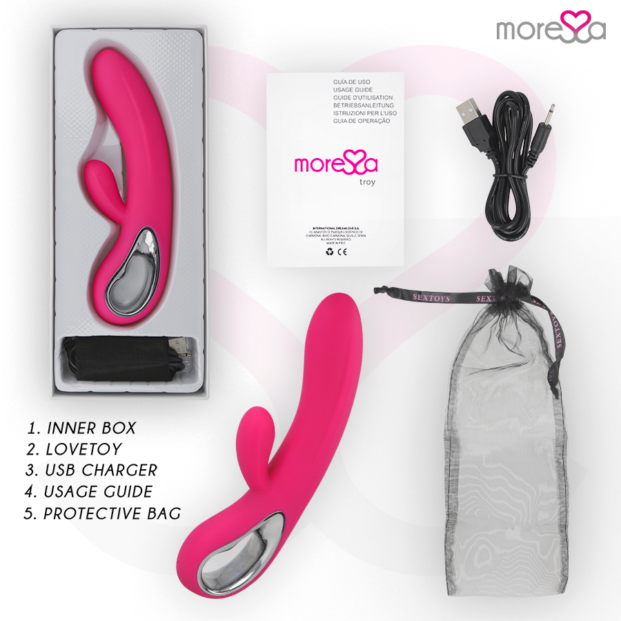VIBRADOR COELHO TRÓIA - MORESSA 20CM