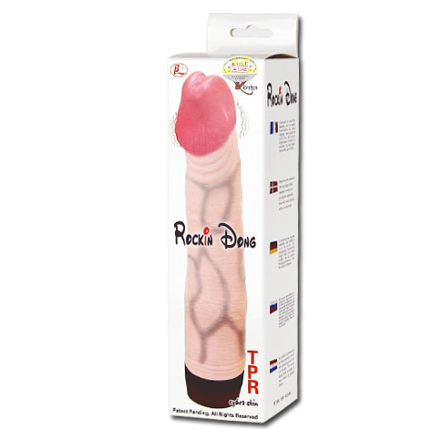 VIBRADOR REALISTA ROCKING SÉRIES - BAILE 21,5CM
