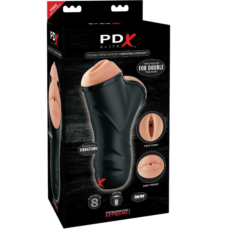 ESTIMULADOR MASCULINO DE DUPLA EXTREMIDADE - PDX ELITE