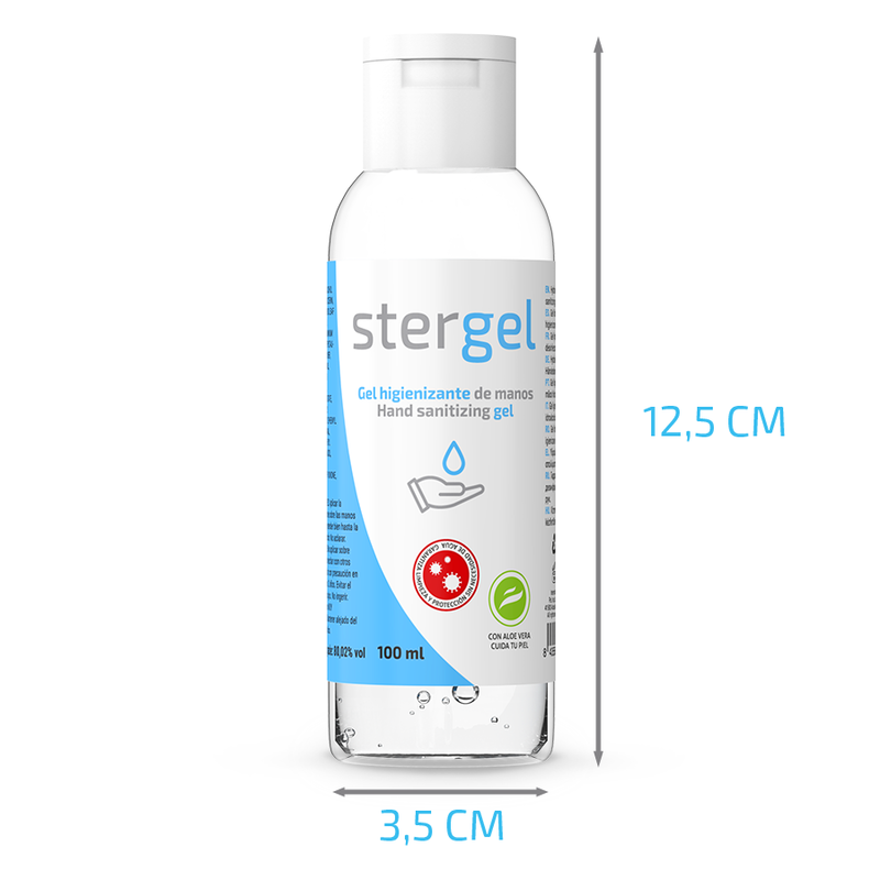 GEL HIDROALCOÓLICO DESINFETANTE DE MÃOS ALOE VERA - STERGEL 100ML