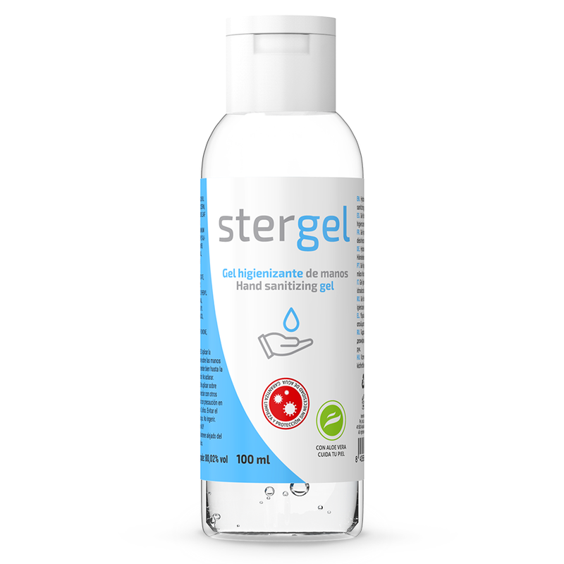 GEL HIDROALCOÓLICO DESINFETANTE DE MÃOS ALOE VERA - STERGEL 100ML