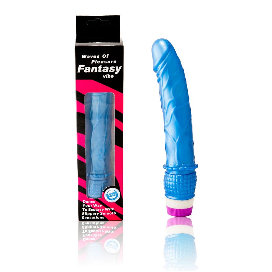 VIBRADOR REALISTA AZUL - BAILE 23CM