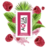 LUBRIFICANTE ÍNTIMO À BASE DE ÁGUA FRAMBOESA DOSE ÚNICA - AQUA TRAVEL  6ML