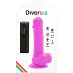 VIBRADOR ROXO COM VENTOSA - DIVERSIA 20.5 CM -O- 4.2 CM