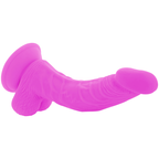 VIBRADOR ROXO COM VENTOSA - DIVERSIA  21.5 CM -O- 4.5 CM