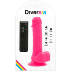VIBRADOR ROSA COM VENTOSA - DIVERSIA 20.5 CM -O- 4.2 CM