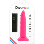 VIBRADOR ROSA COM VENTOSA - DIVERSIA 23 CM -O- 4.3 CM