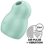 SATISFYER PRO TO GO 1 - VIBRADOR E SUGADOR DE CLITÓRIS VERDE