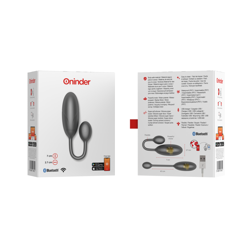 VIBRADOR DE CASAL DENVER - ONINDER 7x2,7 CM