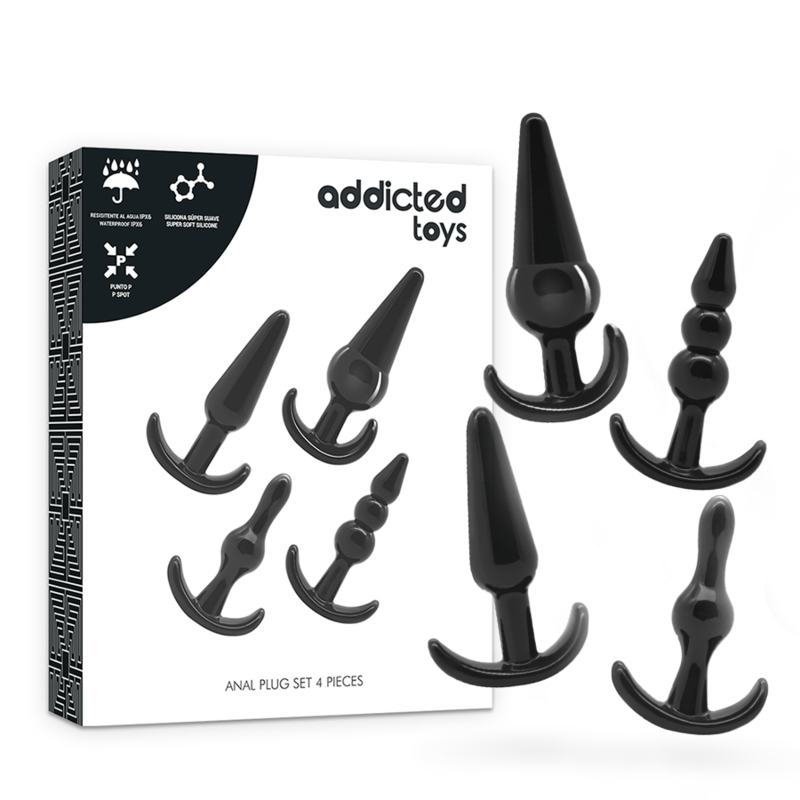 CONJUNTO 4 PLUGS ANAIS - ADDICTED TOYS