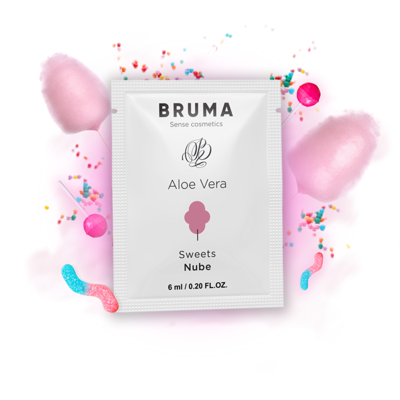 GEL LUBRIFICANTE ALOE VERA SABOR NUVEM DOCE - BRUMA 6ML