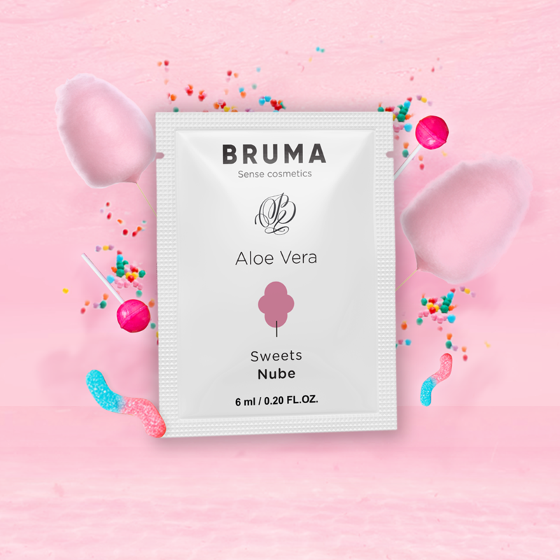GEL LUBRIFICANTE ALOE VERA SABOR NUVEM DOCE - BRUMA 6ML