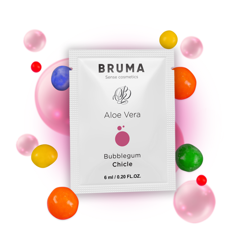 GEL LUBRIFICANTE ALOE VERA SABOR PASTILHA ELÁSTICA- BRUMA 6ML