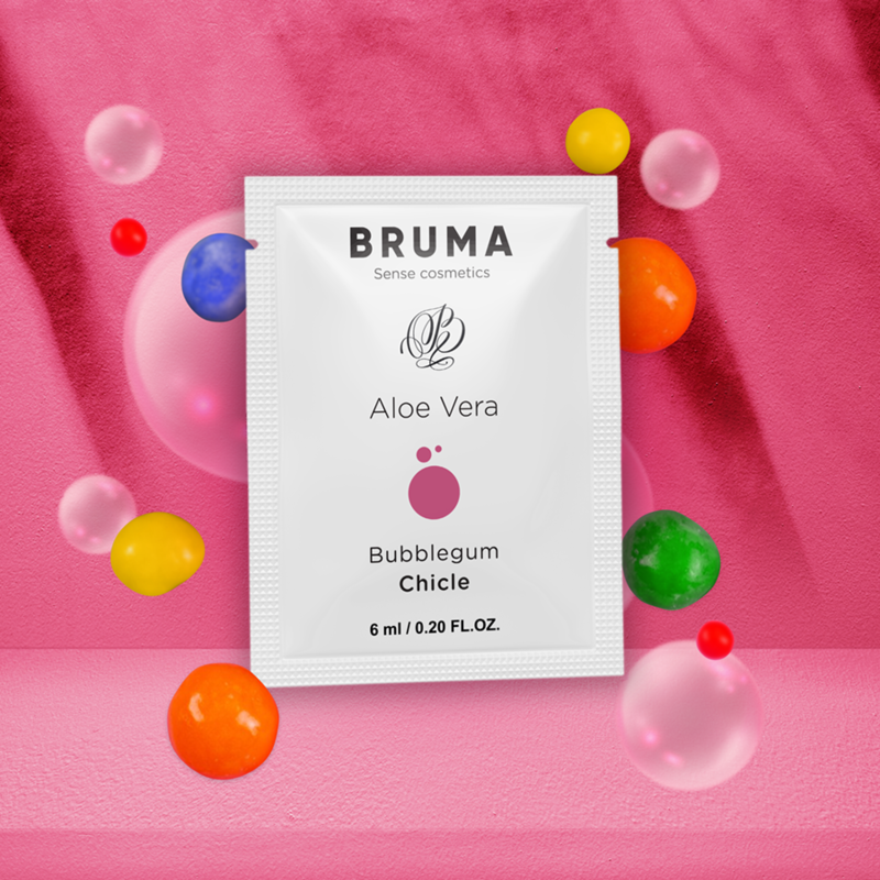 GEL LUBRIFICANTE ALOE VERA SABOR PASTILHA ELÁSTICA- BRUMA 6ML