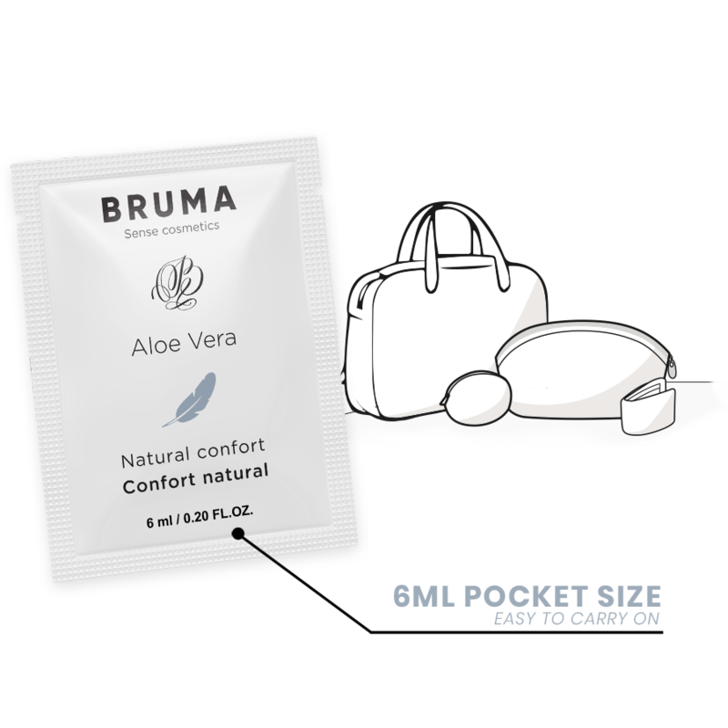 GEL LUBRIFICANTE ALOE VERA NATURAL CONFORT - BRUMA 6ML