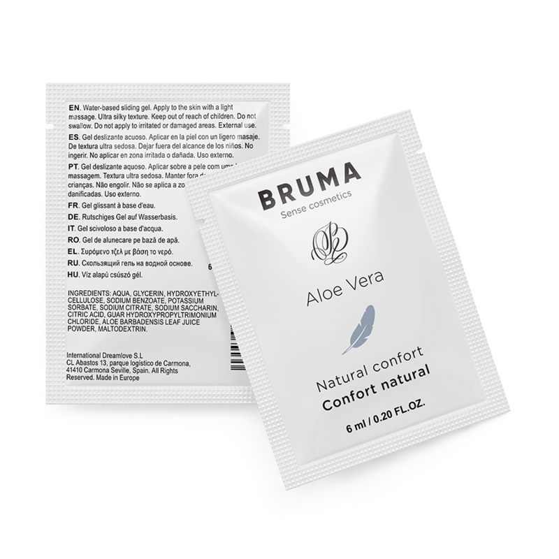 GEL LUBRIFICANTE ALOE VERA NATURAL CONFORT - BRUMA 6ML