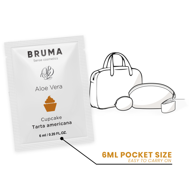 GEL LUBRIFICANTE ALOE VERA SABOR CUPCAKE - BRUMA 6ML