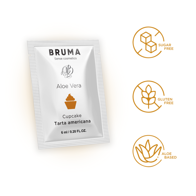 GEL LUBRIFICANTE ALOE VERA SABOR CUPCAKE - BRUMA 6ML