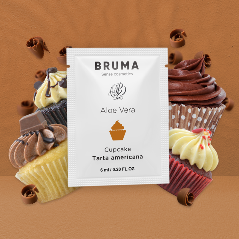 GEL LUBRIFICANTE ALOE VERA SABOR CUPCAKE - BRUMA 6ML