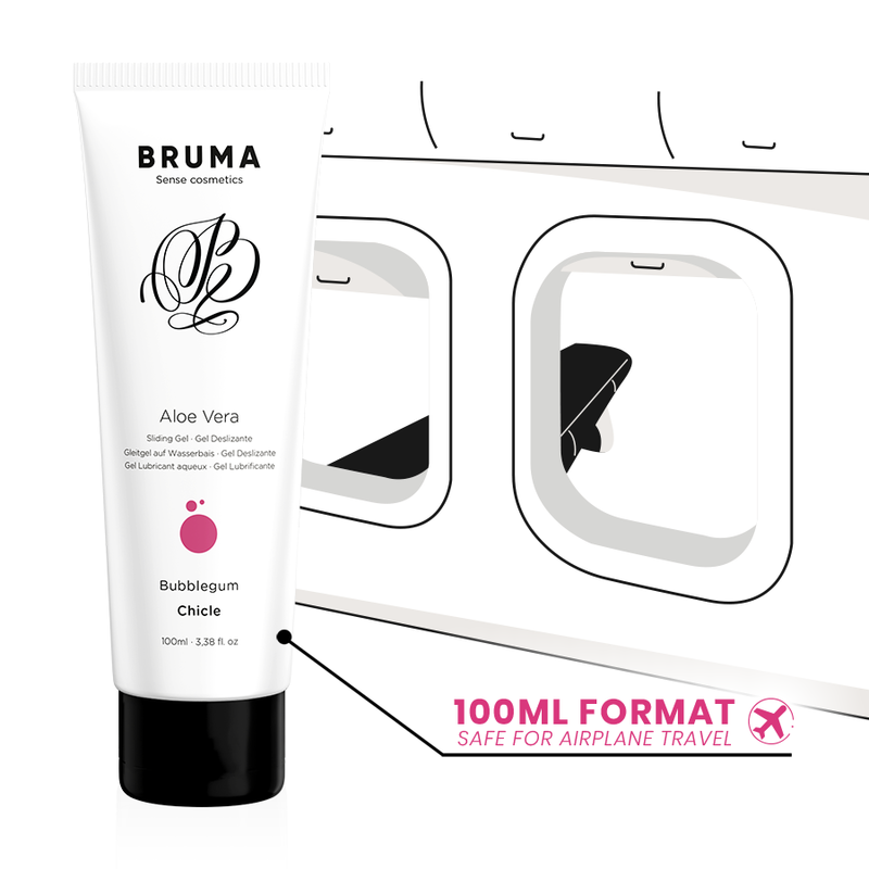 GEL LUBRIFICANTE BRUMA ALOE VERA - SABOR PASTILHA ELÁSTICA 100ML
