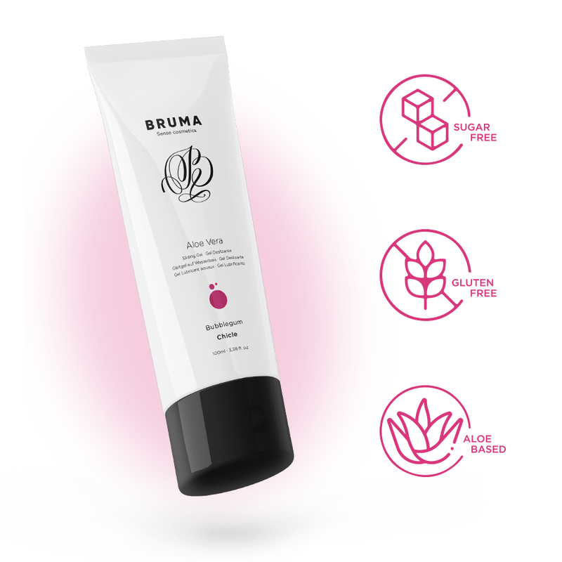 GEL LUBRIFICANTE BRUMA ALOE VERA - SABOR PASTILHA ELÁSTICA 100ML