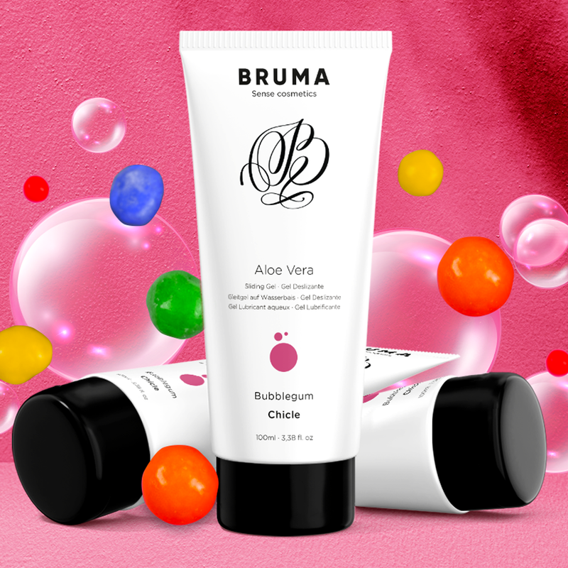 GEL LUBRIFICANTE BRUMA ALOE VERA - SABOR PASTILHA ELÁSTICA 100ML