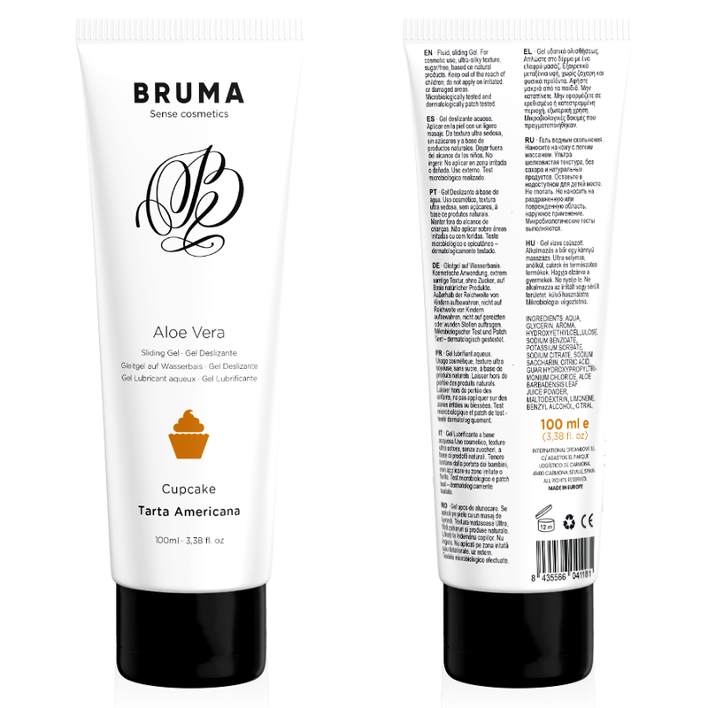 GEL LUBRIFICANTE BRUMA ALOE VERA - SABOR CUPCAKE 100ML