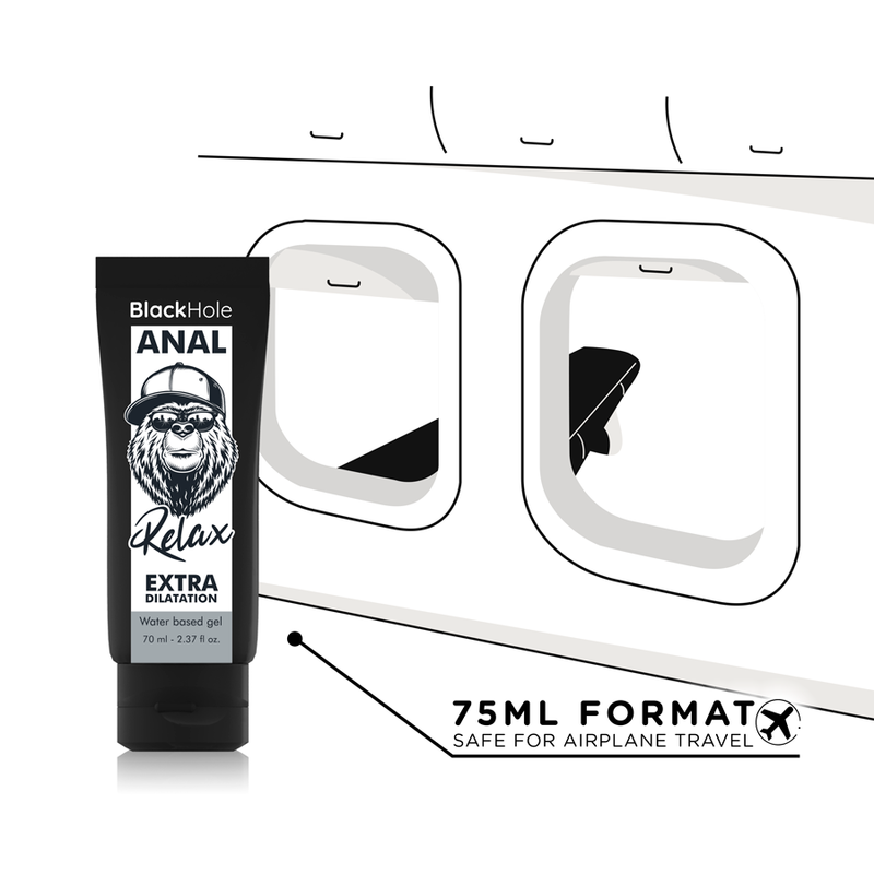 GEL RELAXANTE ANAL À BASE DE ÁGUA -BLACK HOLE 70ML
