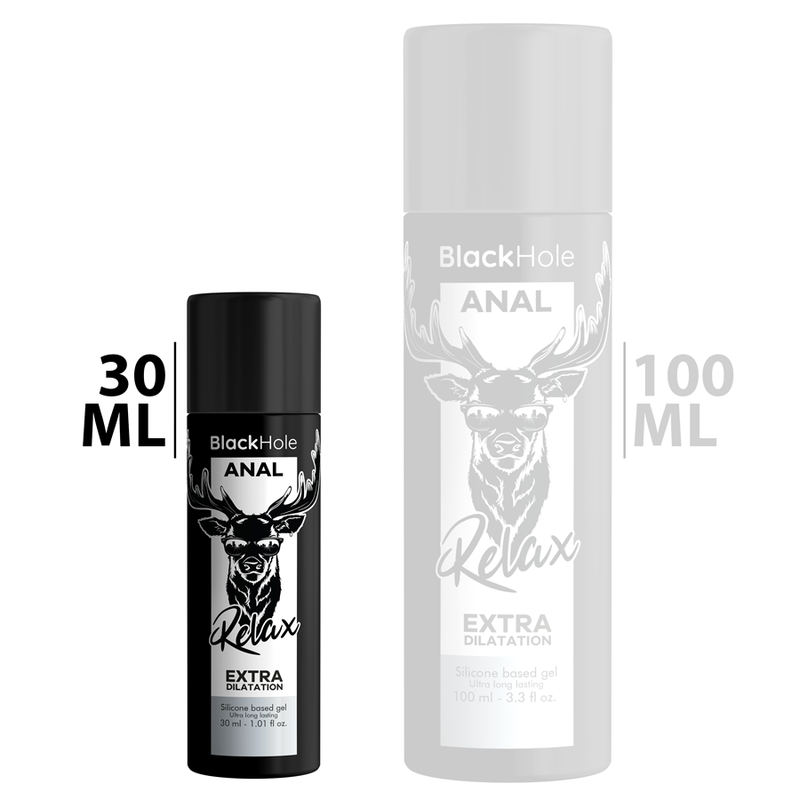 GEL RELAXANTE ANAL BASE DE SILICONE - BLACK HOLE 30ML