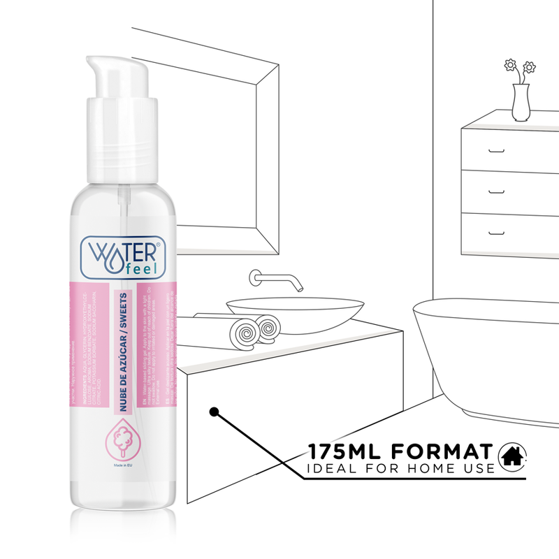 LUBRIFICANTE NUVEM DE AÇÚCAR - WATERFEEL 175ML