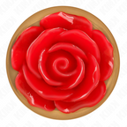 KINK - PINK GOLD ANAL PLUG WITH RED ROSE M