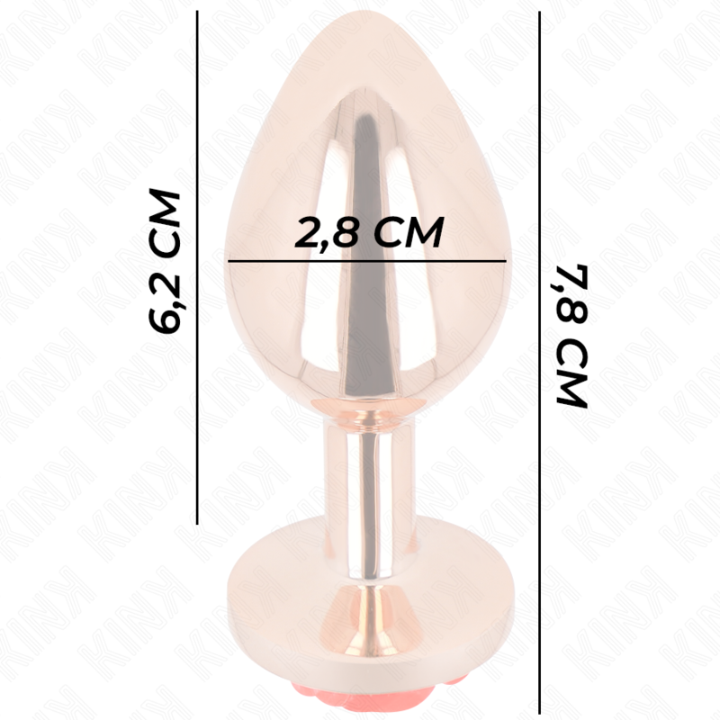 PLUG ANAL ROSE GOLD - KINK - TAMANHO S