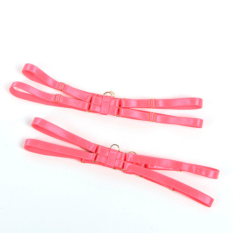 CONJUNTO DE LINGERIE COM DETALHES ROSA FLUORESCENTE - SUBBLIME L/XL