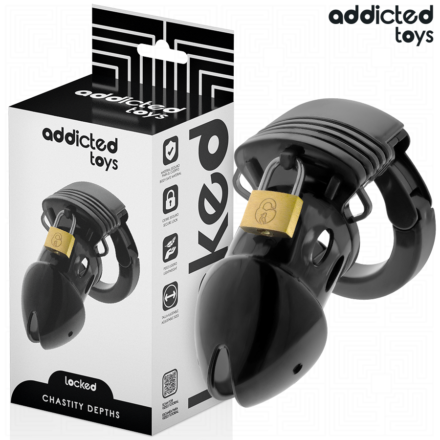 GAIOLA DE CASTIDADE AJUSTÁVEL 7,5CM - ADDICTED TOYS