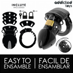 GAIOLA DE CASTIDADE AJUSTÁVEL 7,5CM - ADDICTED TOYS